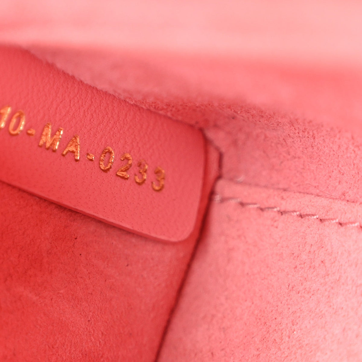Lambskin Cannage Micro Lady D-Joy Pink