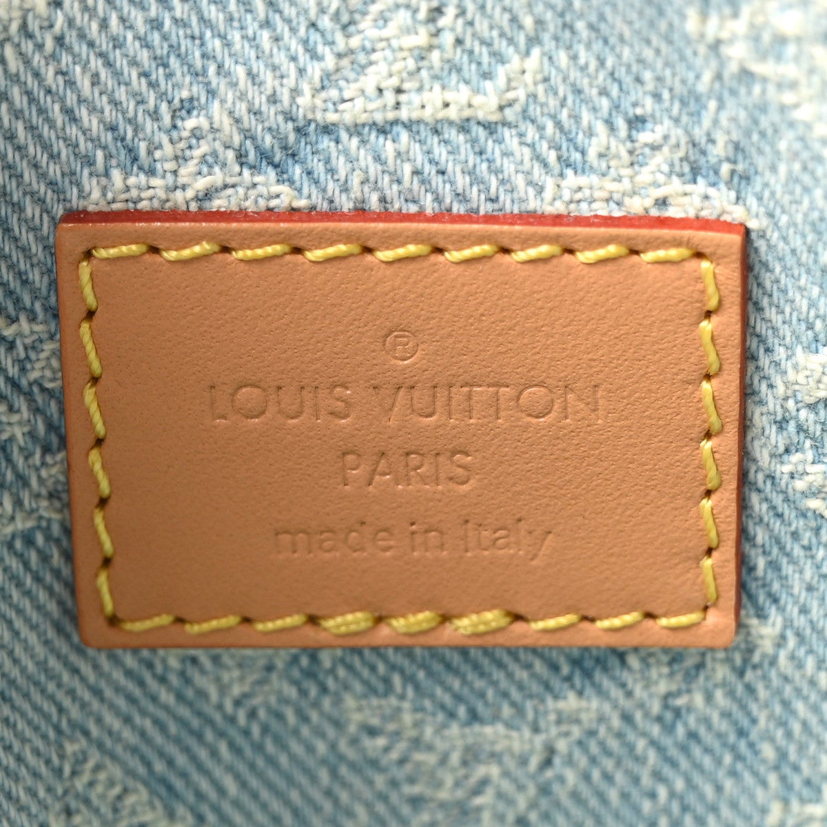 Monogram Denim CarryAll PM Sky Blue