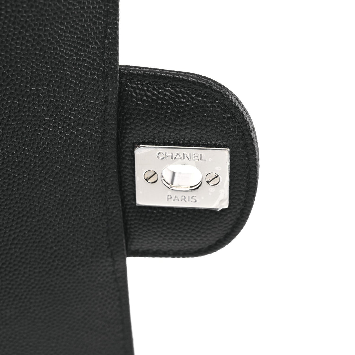Caviar Quilted Mini Rectangular Flap Black