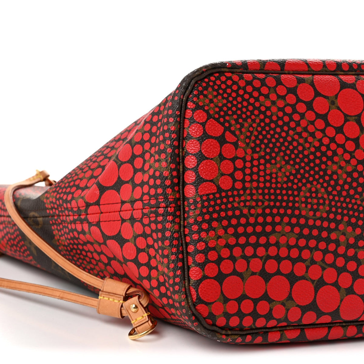 Monogram Kusama Waves Neverfull MM Red