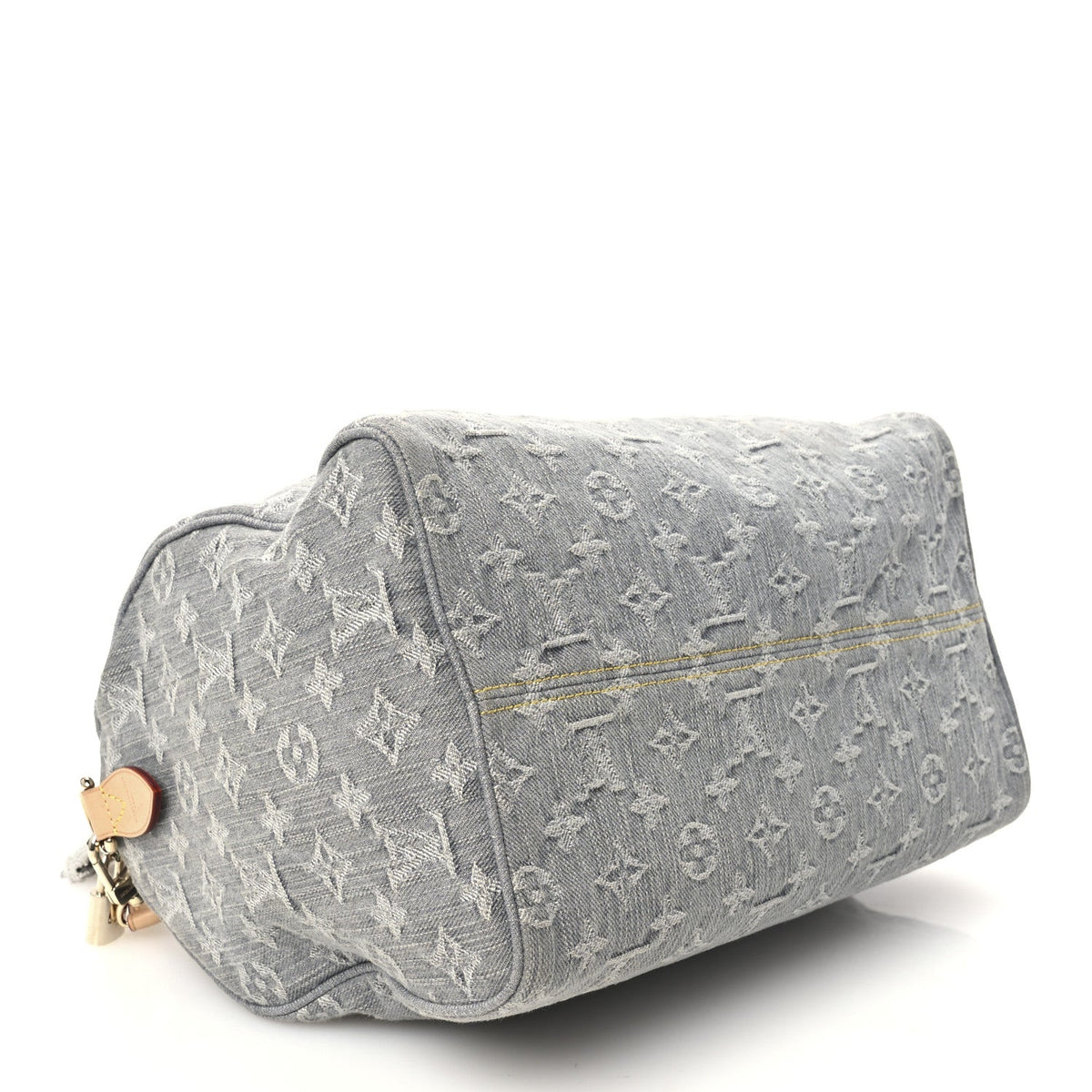 Monogram Denim Speedy Soft 30 Washed Gray