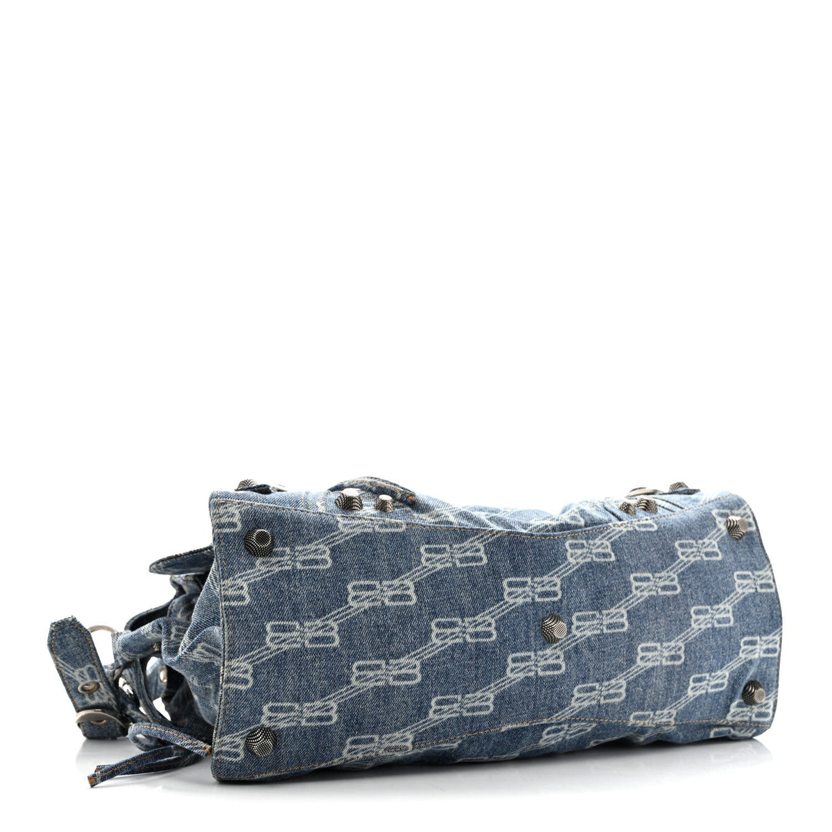 Denim BB Monogram Neo Cagole City Handbag Blue