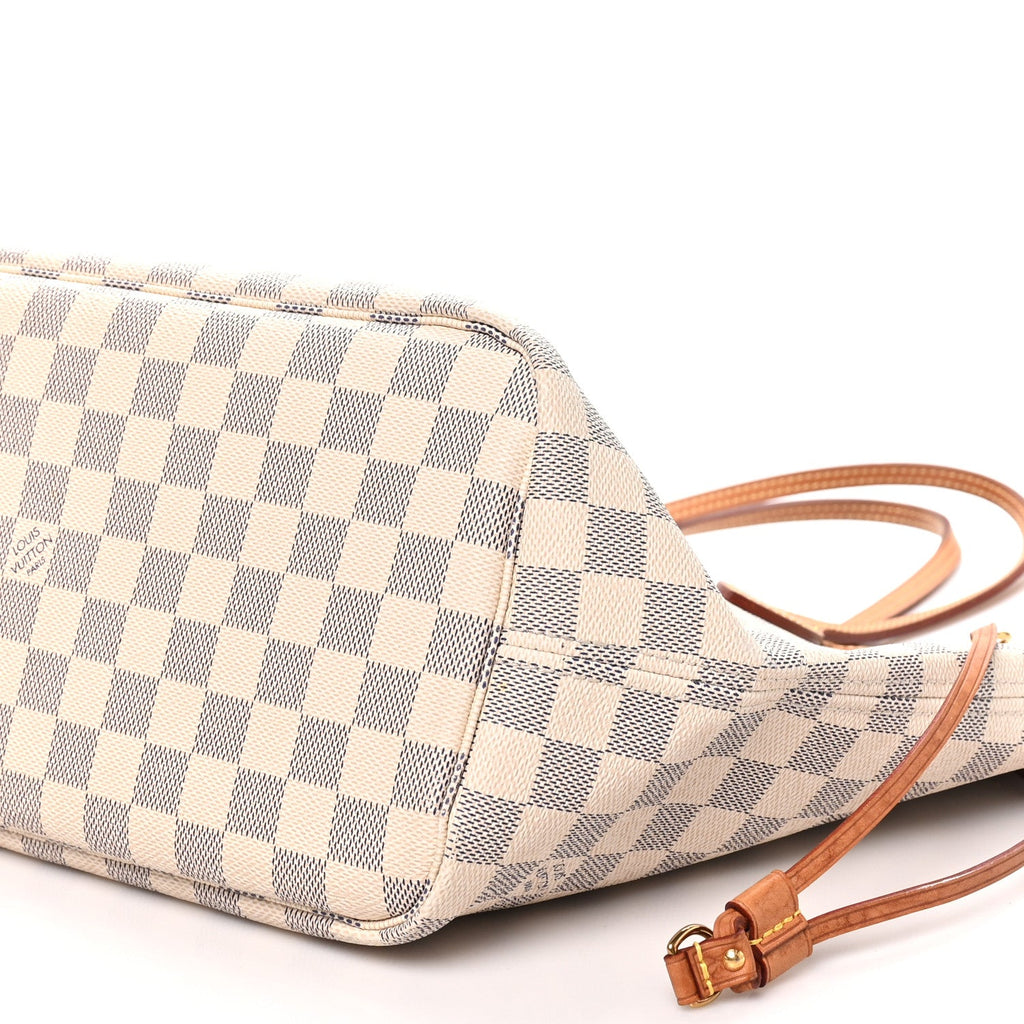 Damier Azur Neo Neverfull MM Rose Ballerine