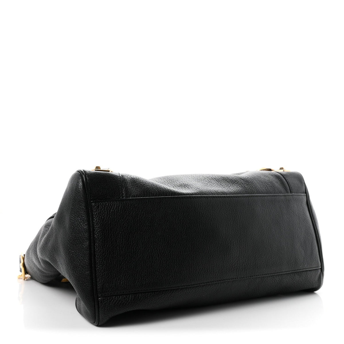 Chevre Gold Metallic Edge Hardware Velo Black