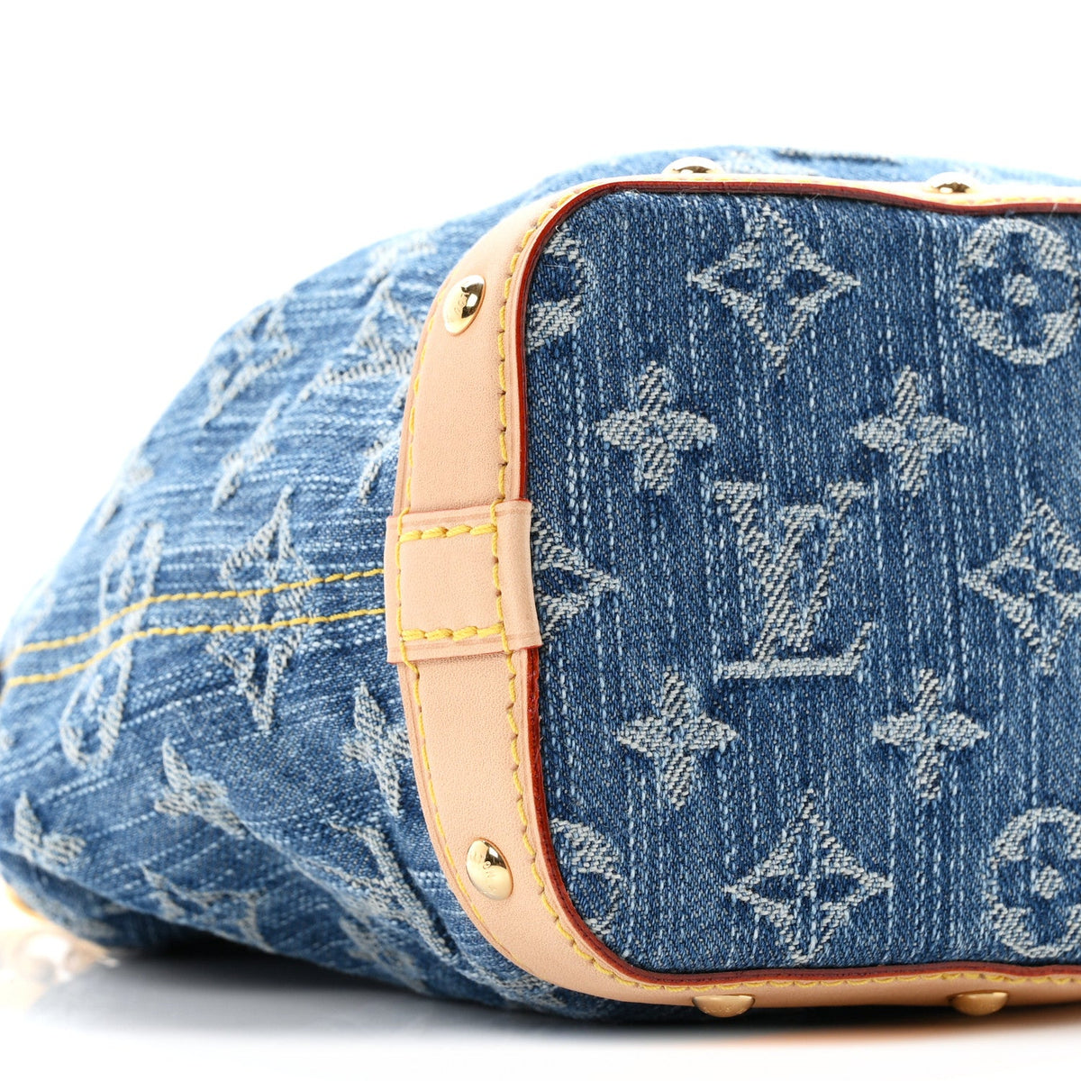 Monogram Denim Nano Noe Blue