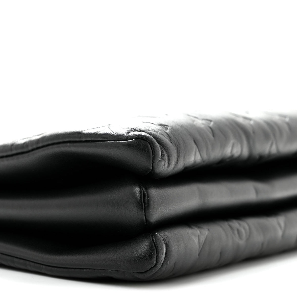 Lambskin Embossed Monogram Coussin PM Black