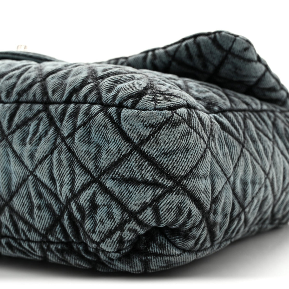 Denim Quilted Denimpression Flap Blue Black