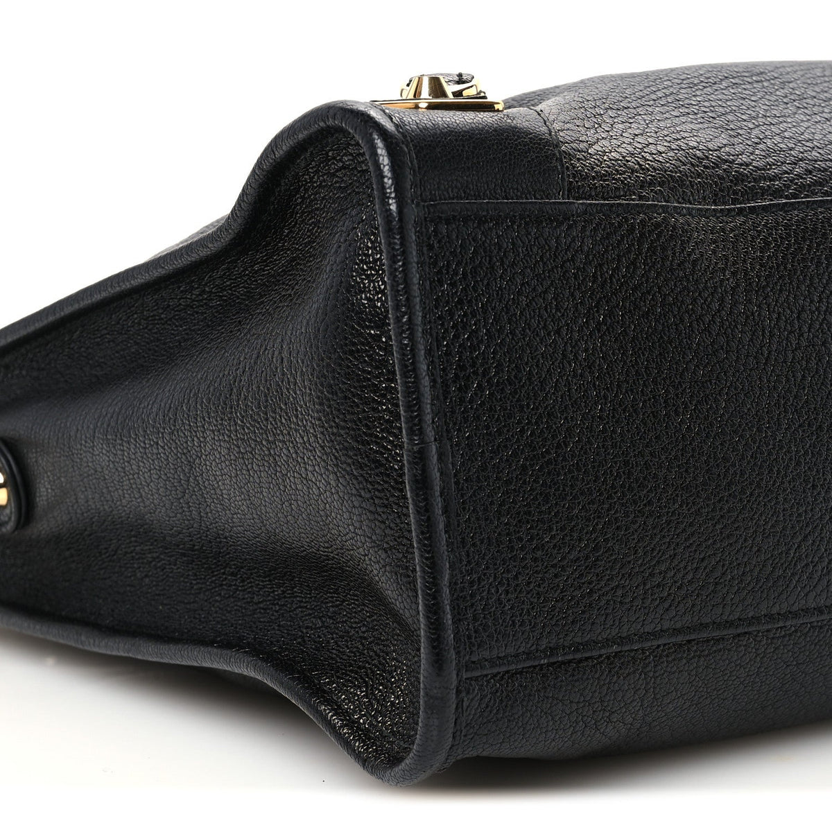 Chevre Gold Metallic Edge Hardware City Black