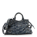 Denim BB Monogram Neo Cagole City Handbag Blue
