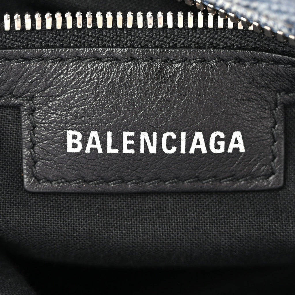 Denim BB Monogram Neo Cagole City Handbag Blue