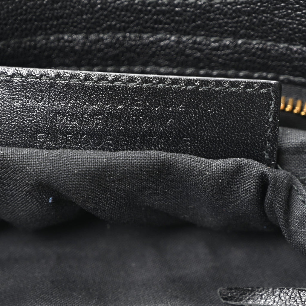 Chevre Gold Metallic Edge Hardware Town Black