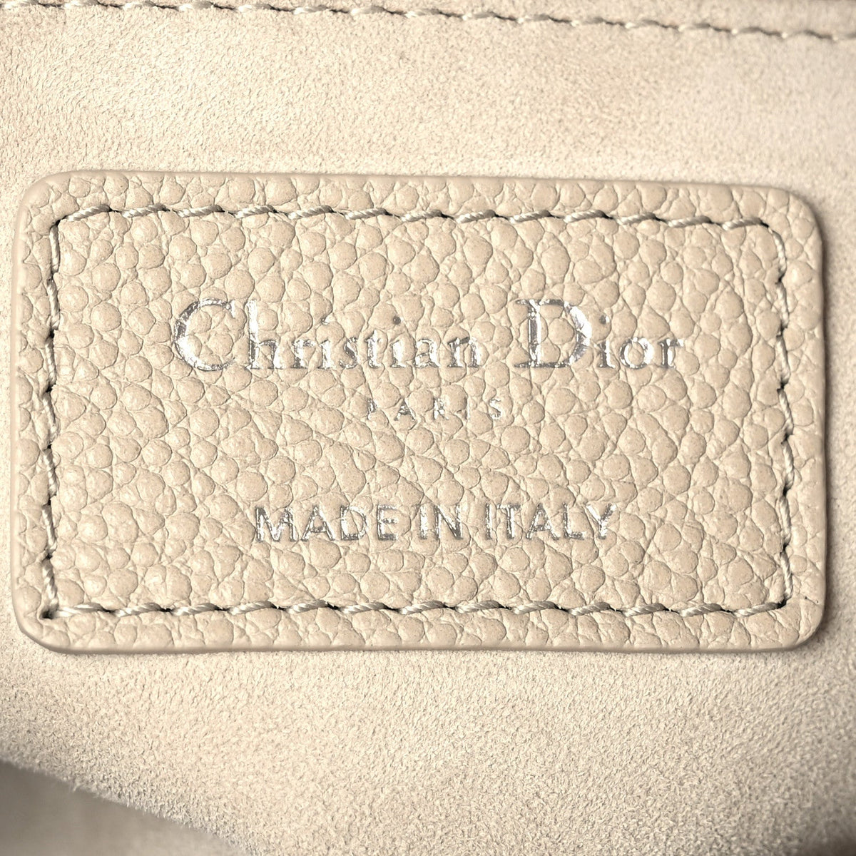 Grained Calfskin Cannage Medium Lady Dior Sable