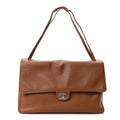 Grained Calfskin Souplissimo Maxi Flap Camel