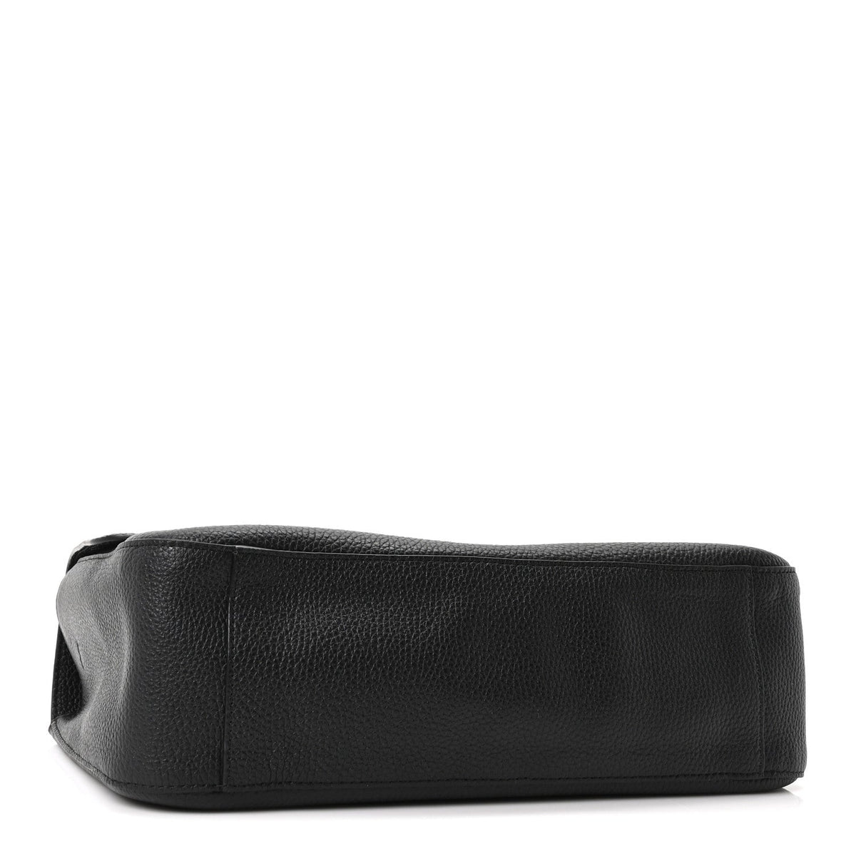 Grained Calfskin Small Souplissimo Maxi Flap Black