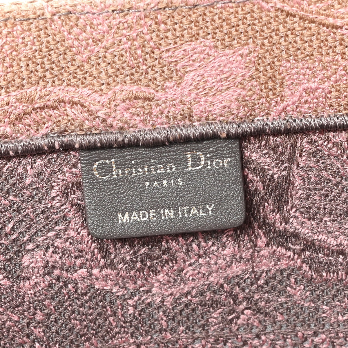 Canvas Embroidered Medium Dioriviera Toile De Jouy Book Tote Pink Grey
