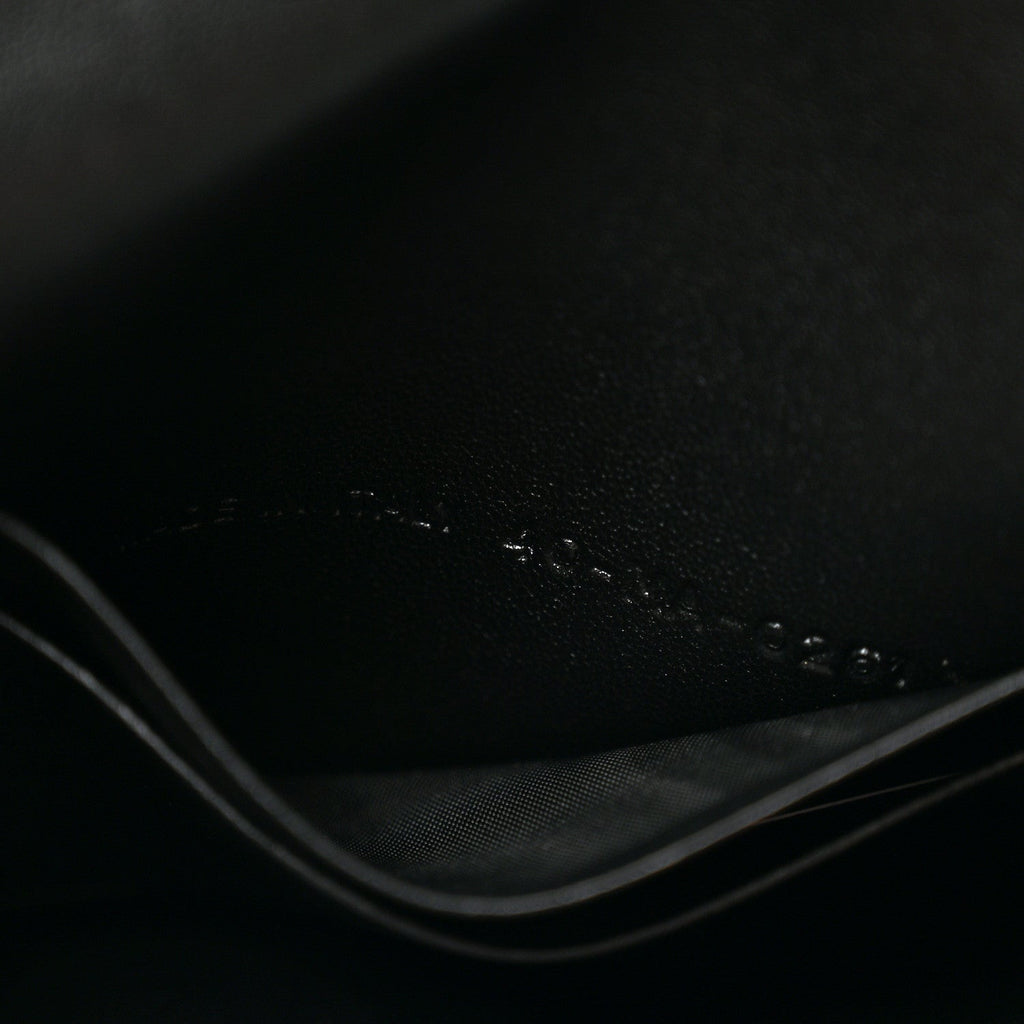 Supple Calfskin Cannage Caro Belt Pouch with Chain Black