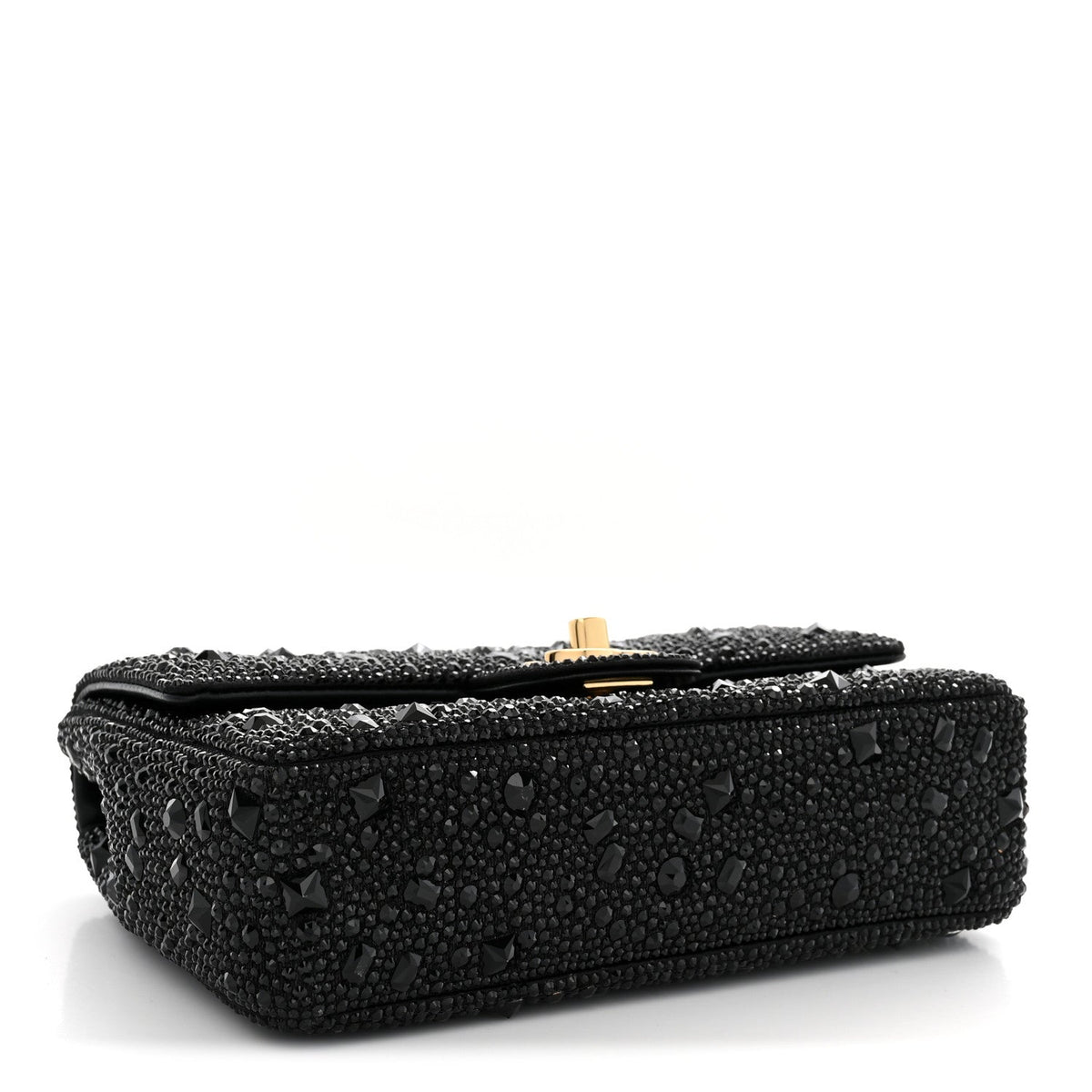 Strass Evening Flap Bag Black
