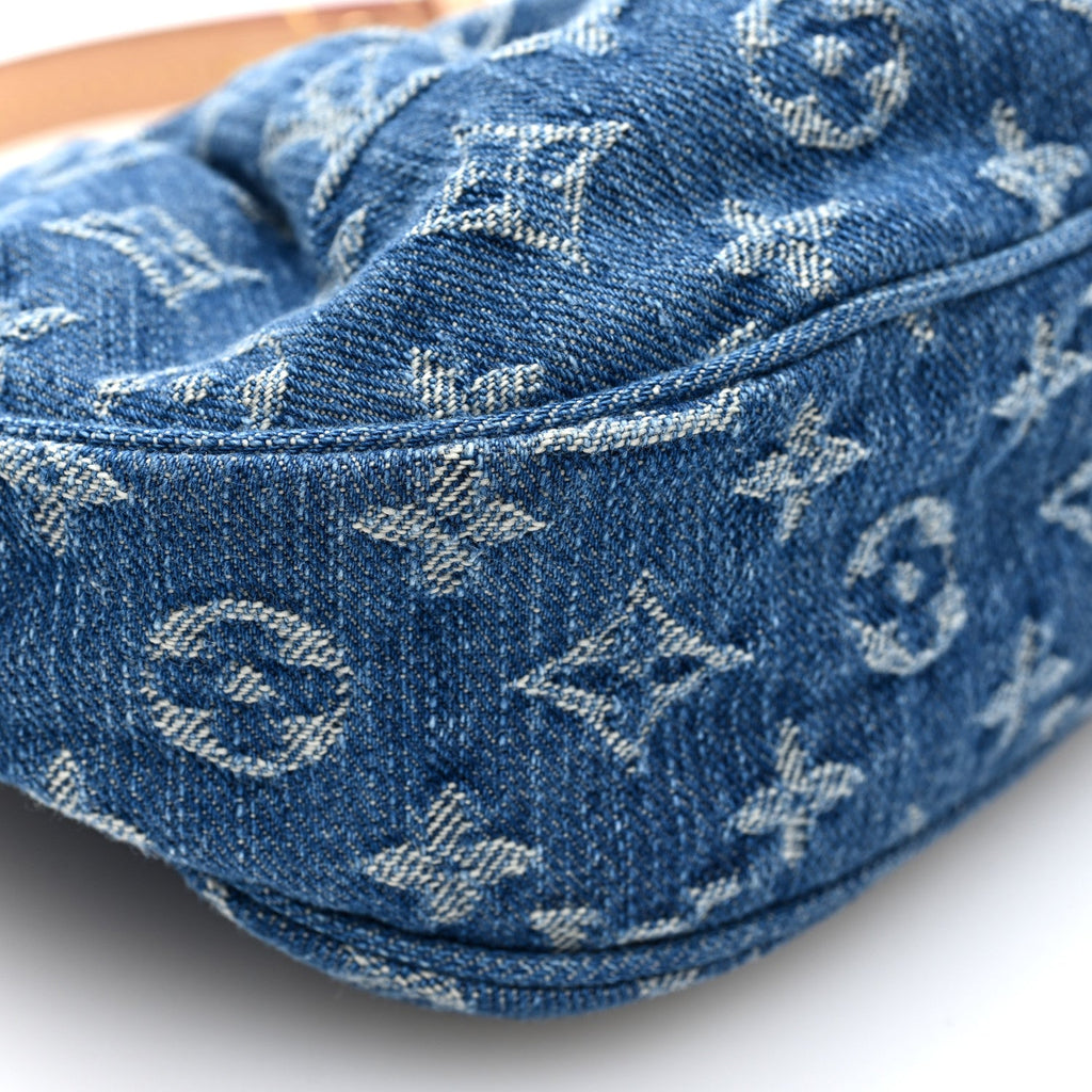 Monogram Denim Pochette Valley Blue