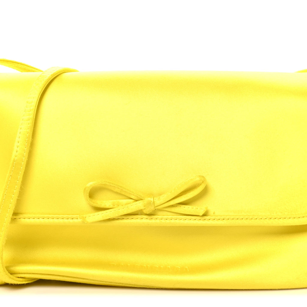 Satin Small Leopolda Shoulder Bag Yellow