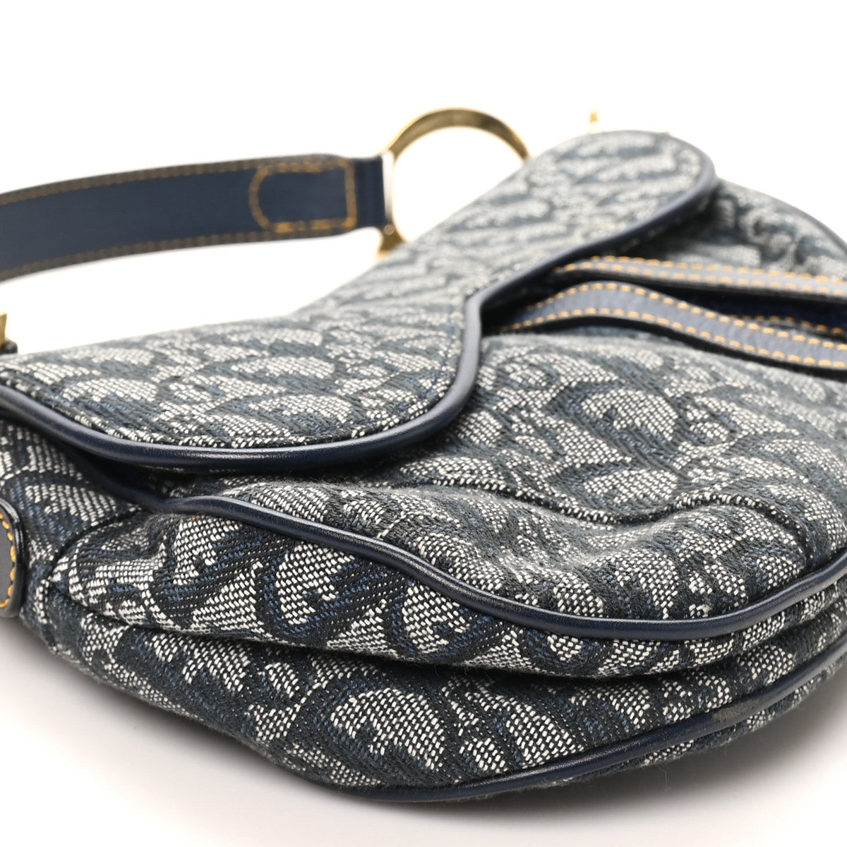 Monogram Saddle Bag Blue