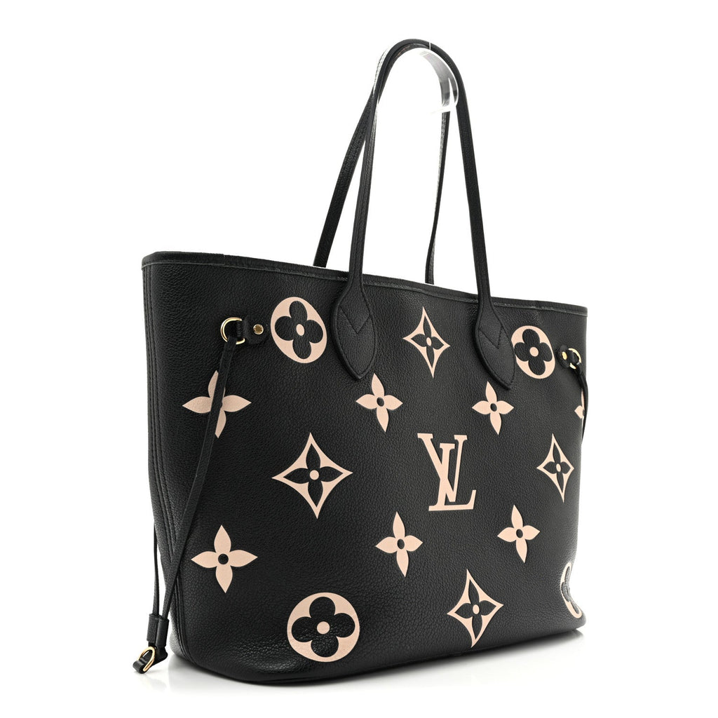 Empreinte Monogram Giant Neverfull MM Black Beige