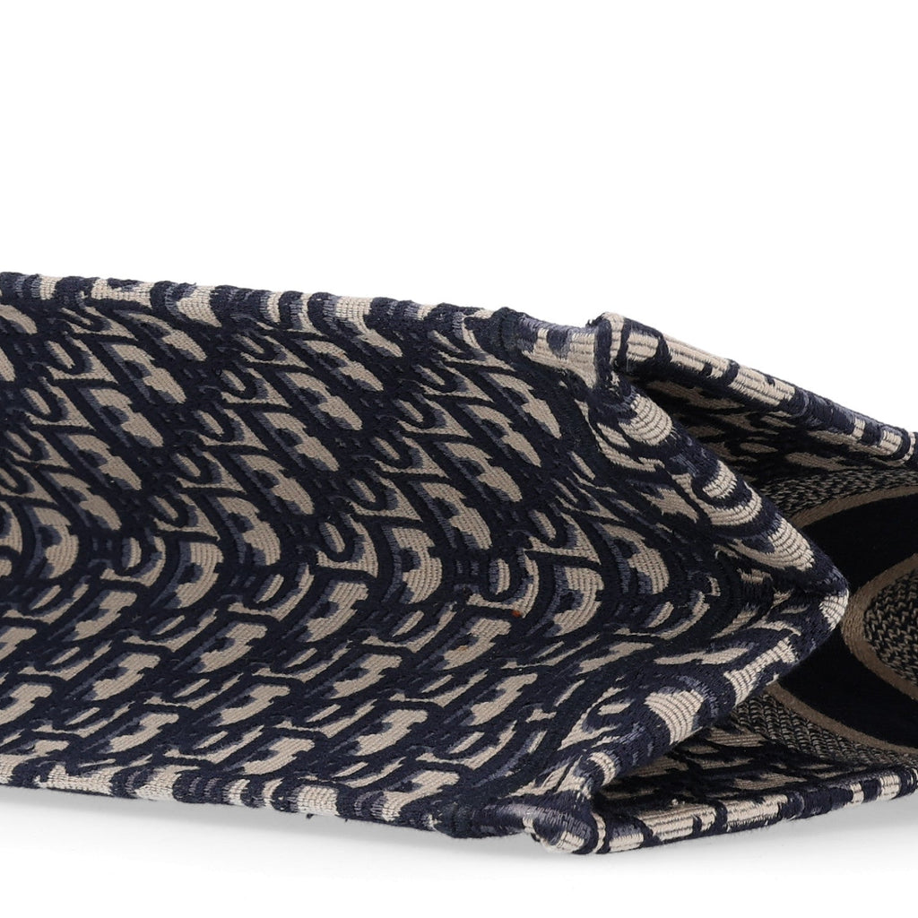 Oblique Medium Book Tote Blue Multicolor
