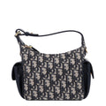 Oblique Jacquard Smooth Calfskin Mini D-Dream Blue