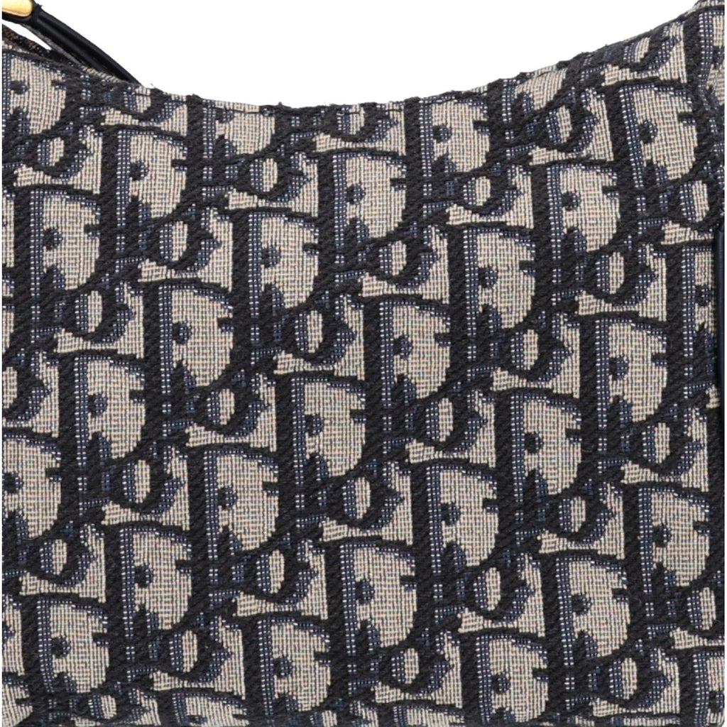 Oblique Jacquard Smooth Calfskin Mini D-Dream Blue