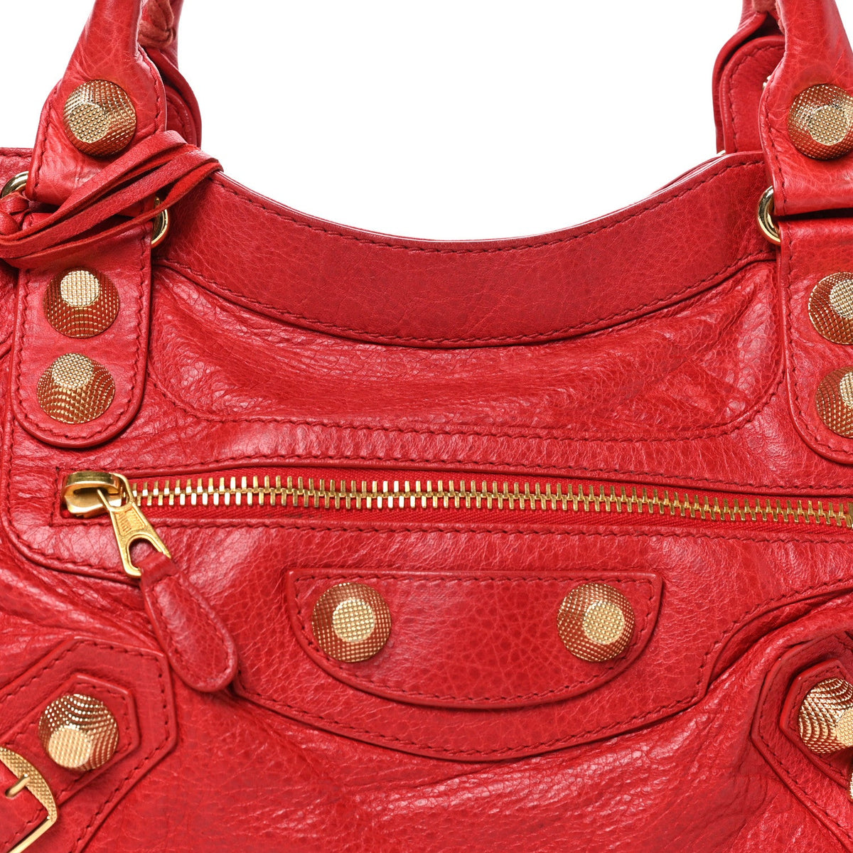 Agneau Giant 21 Gold Hardware City Rouge Coquelicot