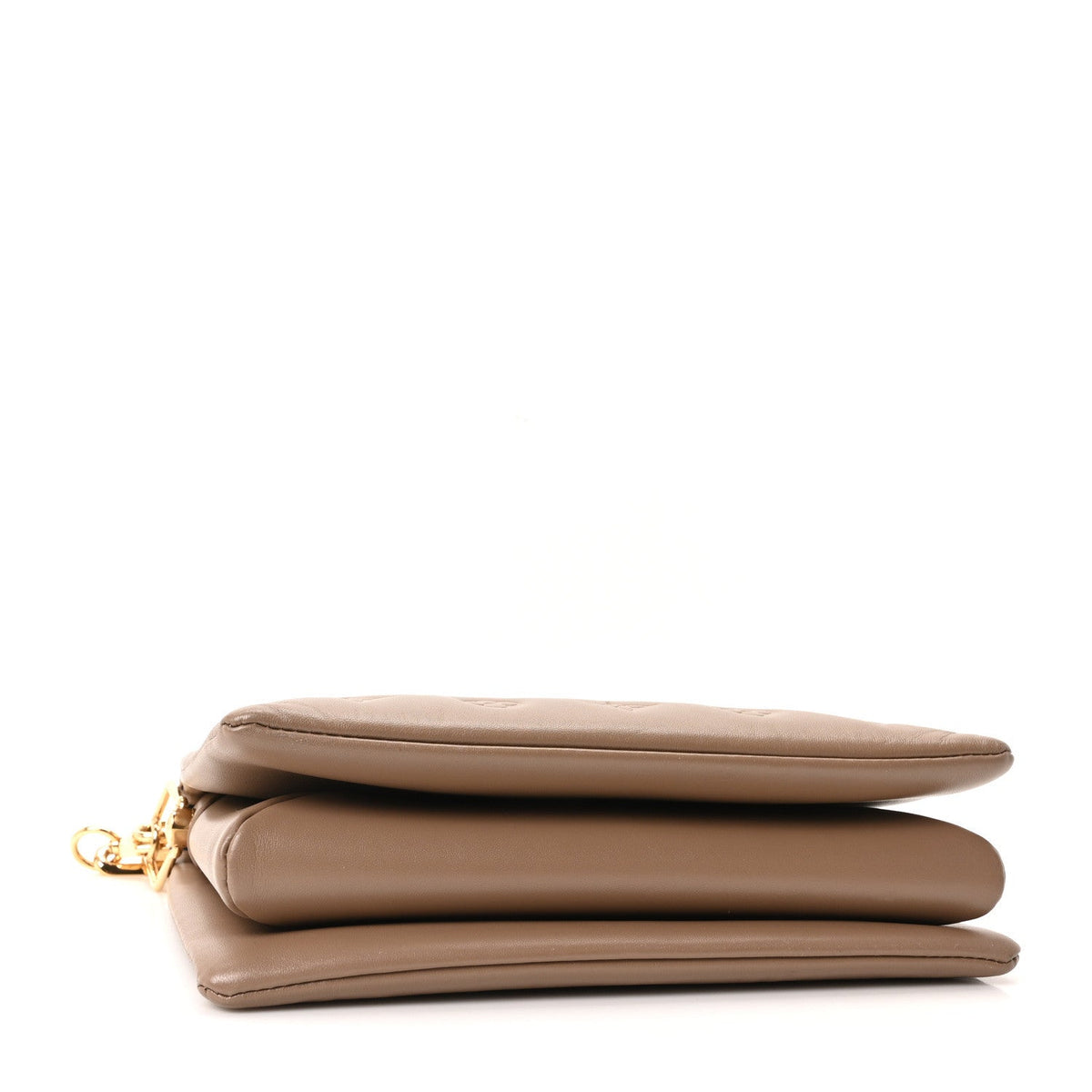 Lambskin Embossed Monogram Coussin PM Taupe