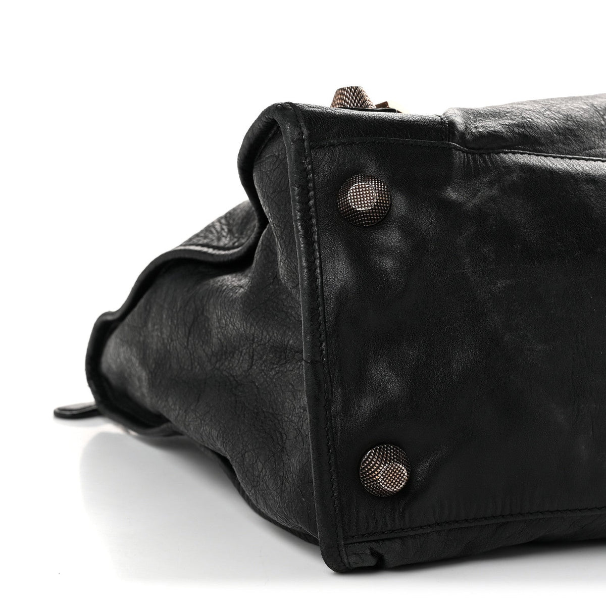 Agneau Giant 21 Rose Gold Hardware Work Black
