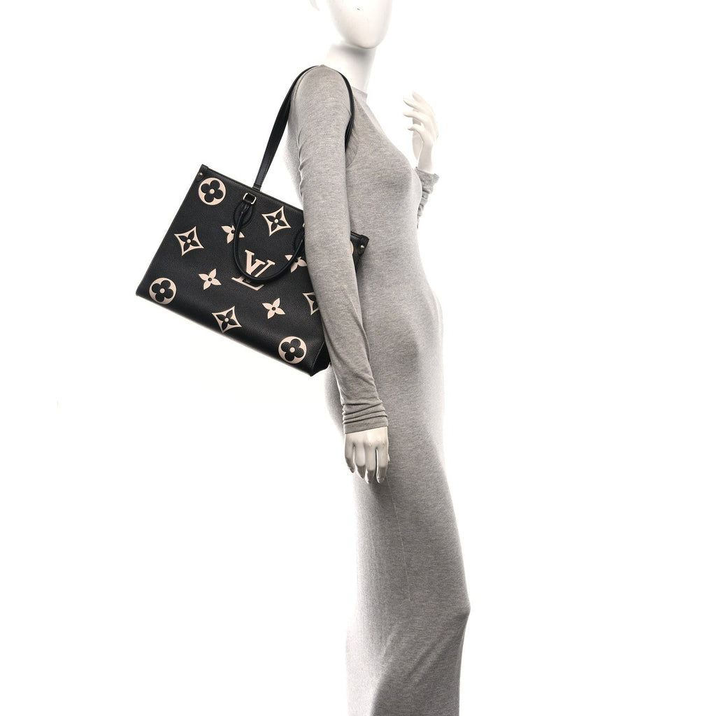 Empreinte Monogram Giant Onthego MM Black Beige