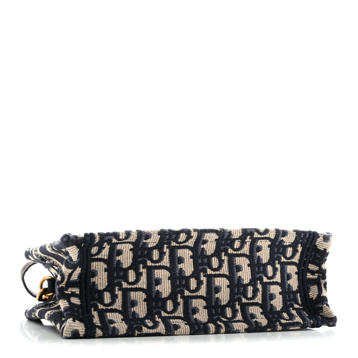 Oblique Mini Book Tote With Strap Blue Multicolor