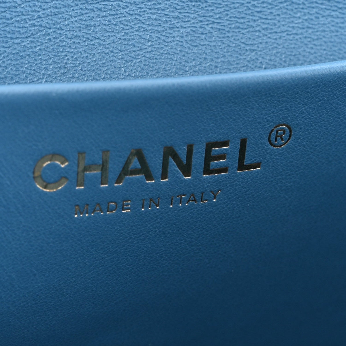 Suede Calfskin Mini Souplissimo Flap Blue