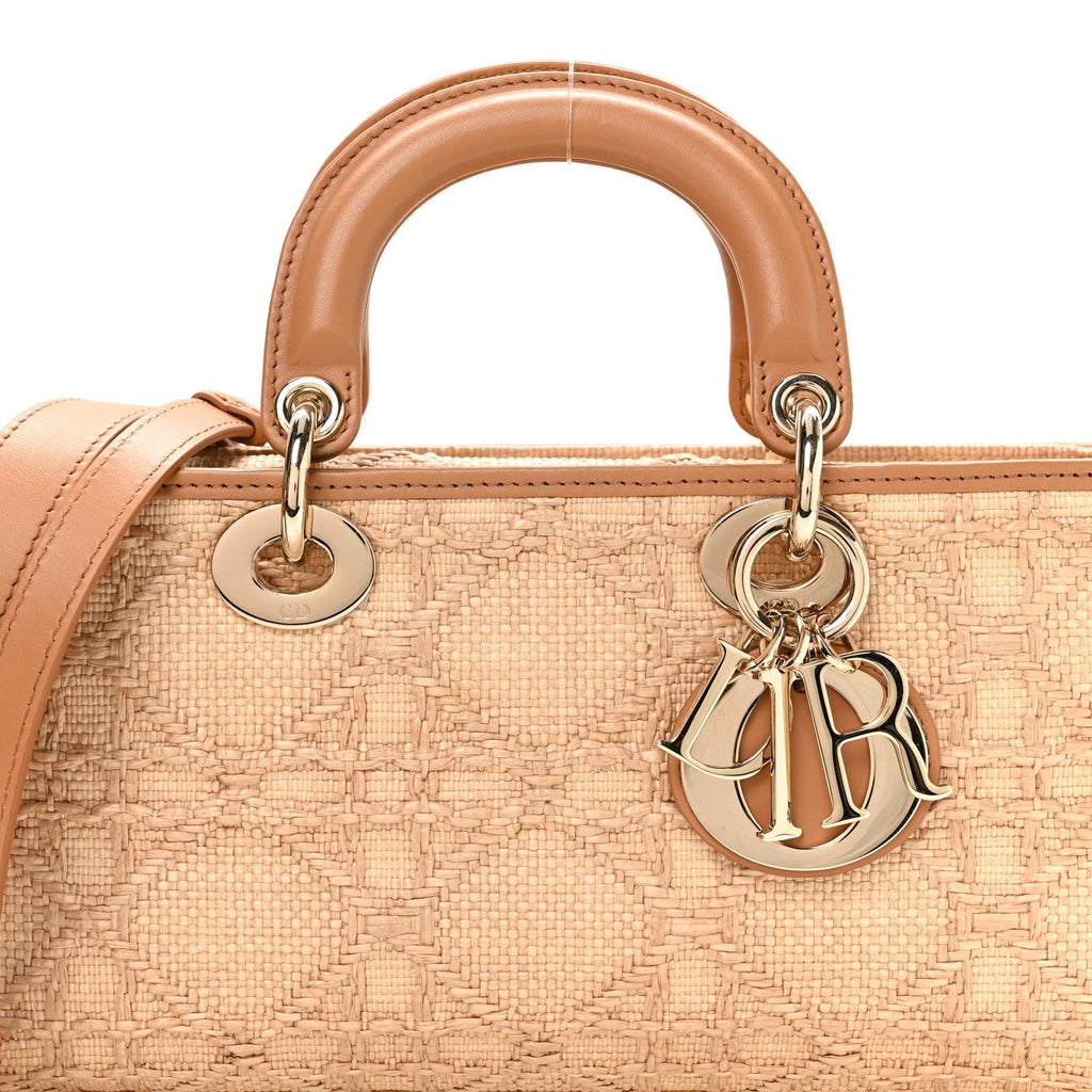 Raffia Macro Cannage Lady D-Joy Natural