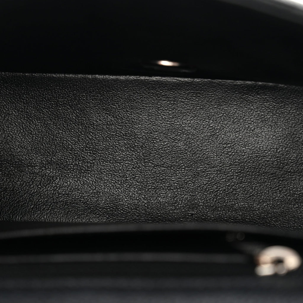 Caviar Quilted Mini Square Flap Black