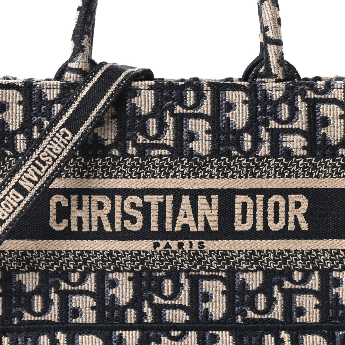 Oblique Mini Book Tote With Strap Blue Multicolor