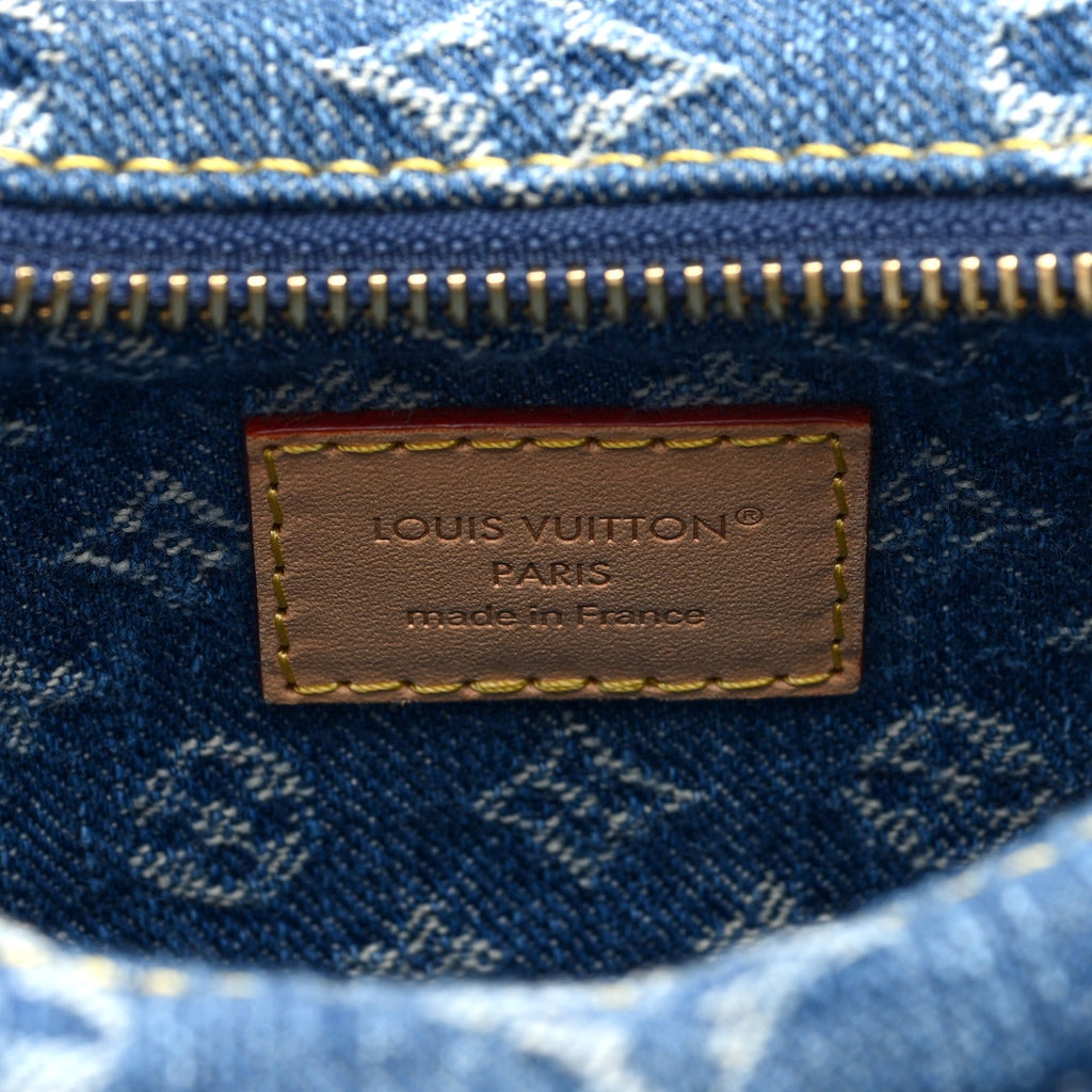 Monogram Denim Pochette Valley Blue