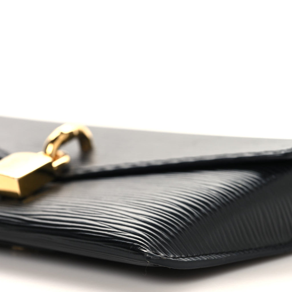Epi Padlock On Strap Black