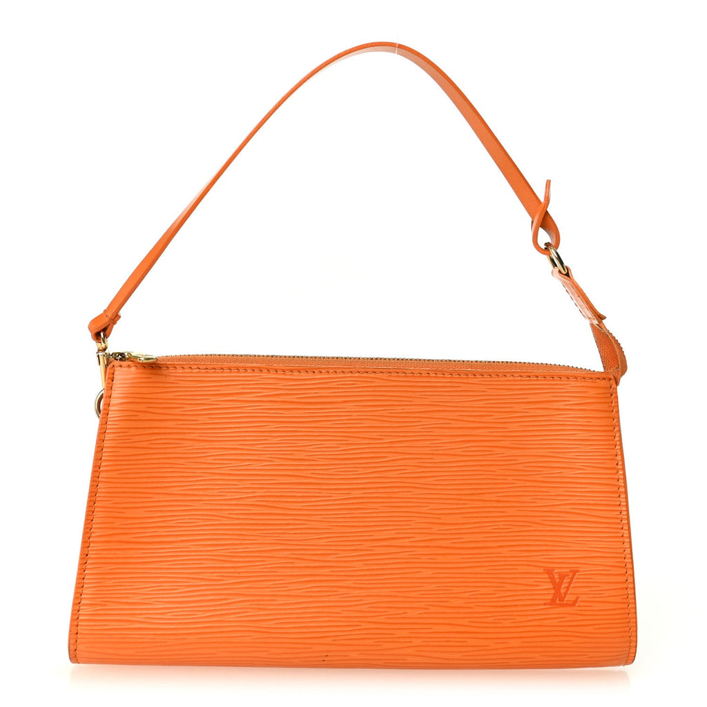 Epi Pochette Accessories 24 Mandarin