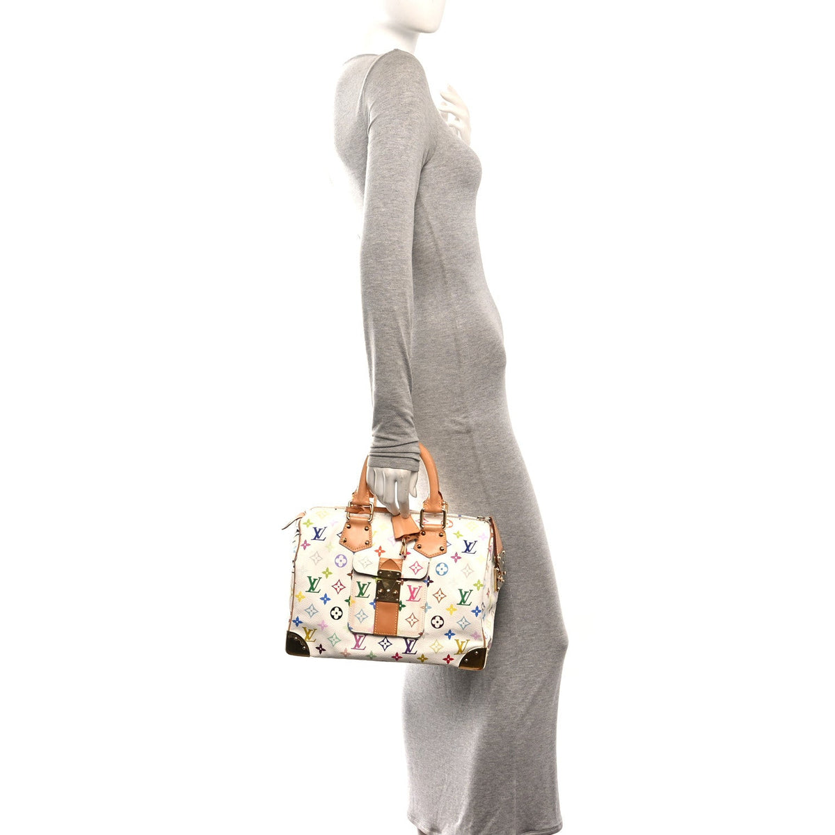 Monogram Multicolor Speedy 30 White