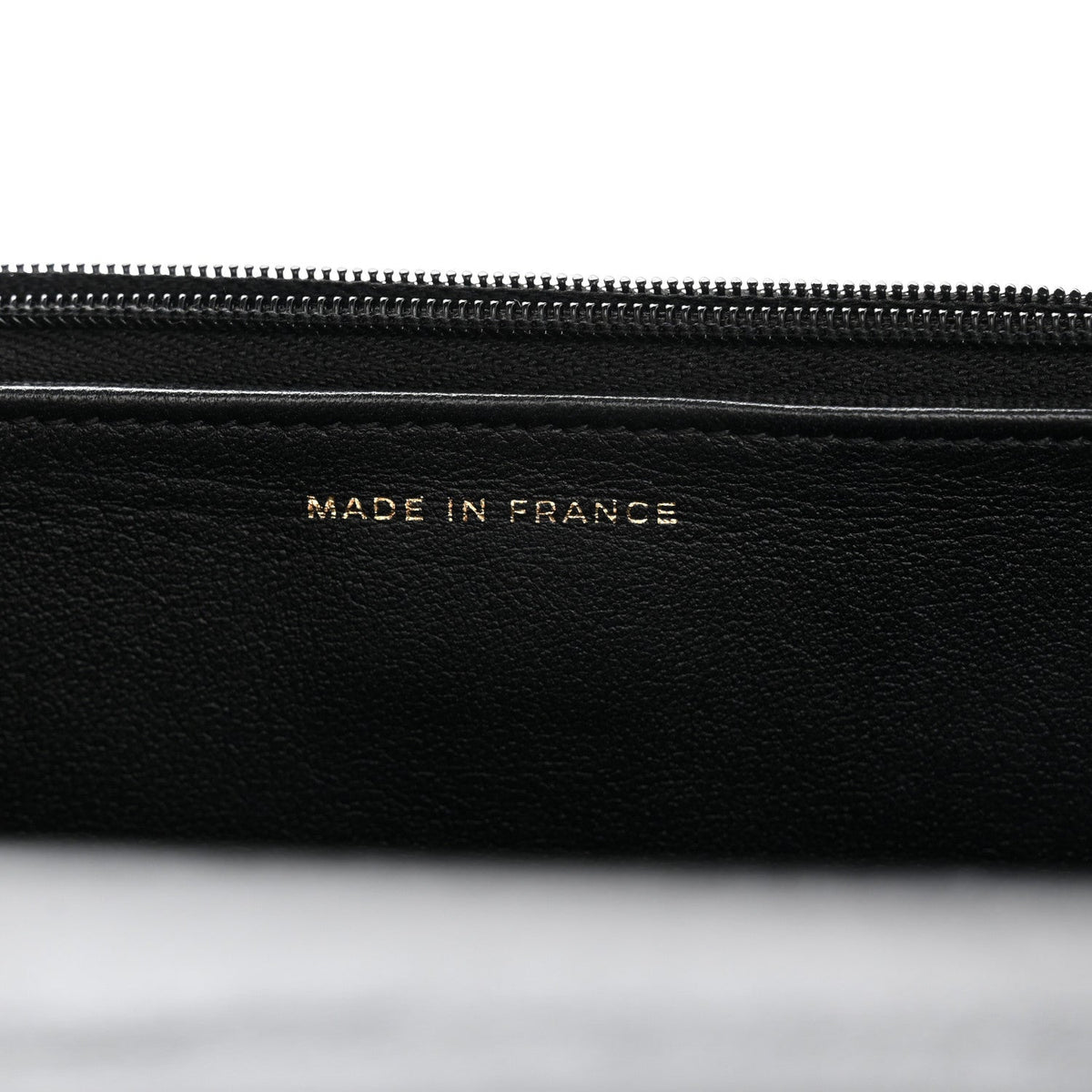 Lambskin Quilted Sweetheart Wallet On Chain WOC Black