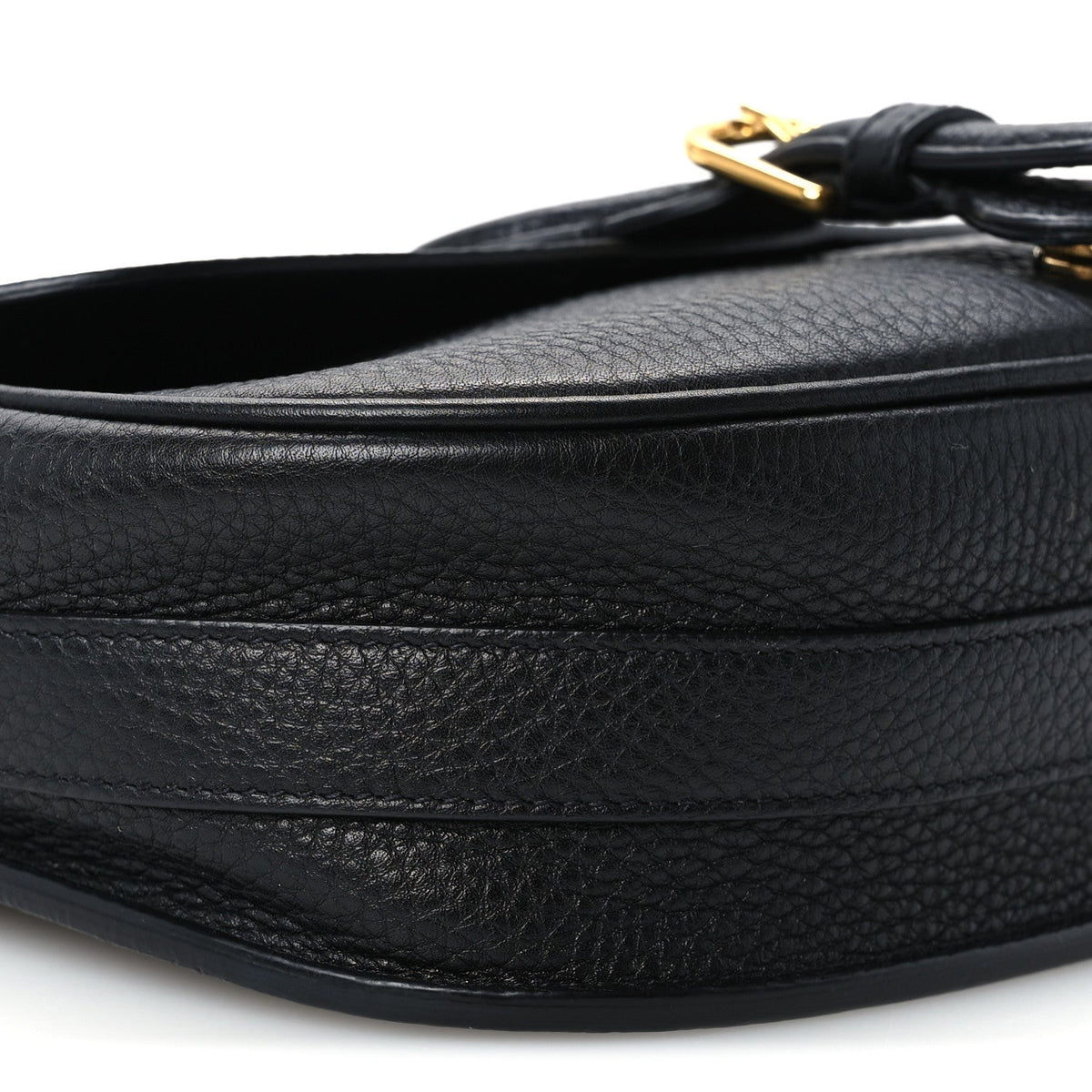 Grained Calfskin Medium Bobby Flap Black