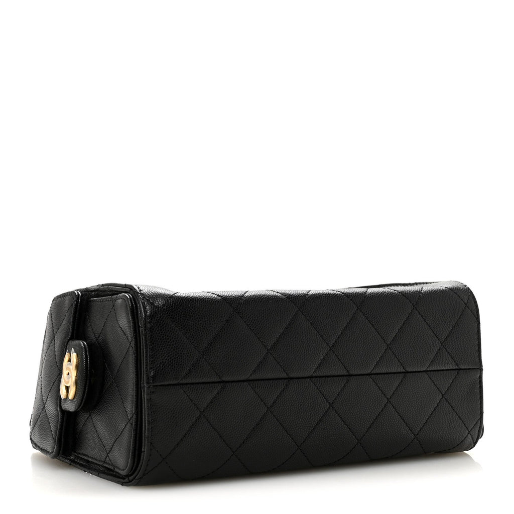 Caviar Quilted Mini Chanel 25 Handbag Black