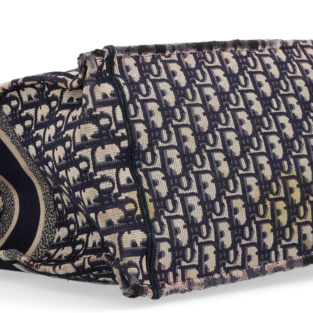 Oblique Large Book Tote Blue Multicolor
