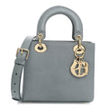 Lizard Small Lady Dior Cloud Blue