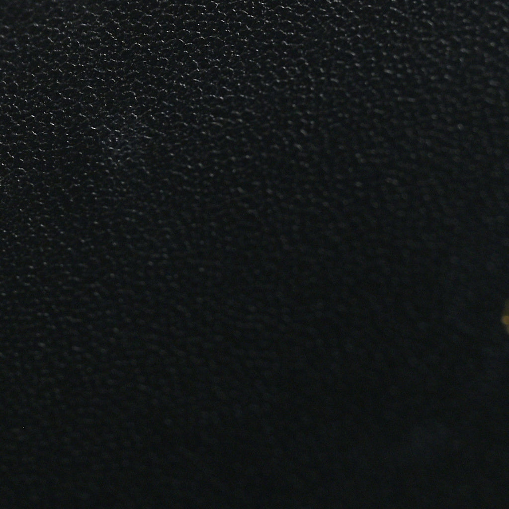 Supple Calfskin Cannage Caro Belt Pouch with Chain Black