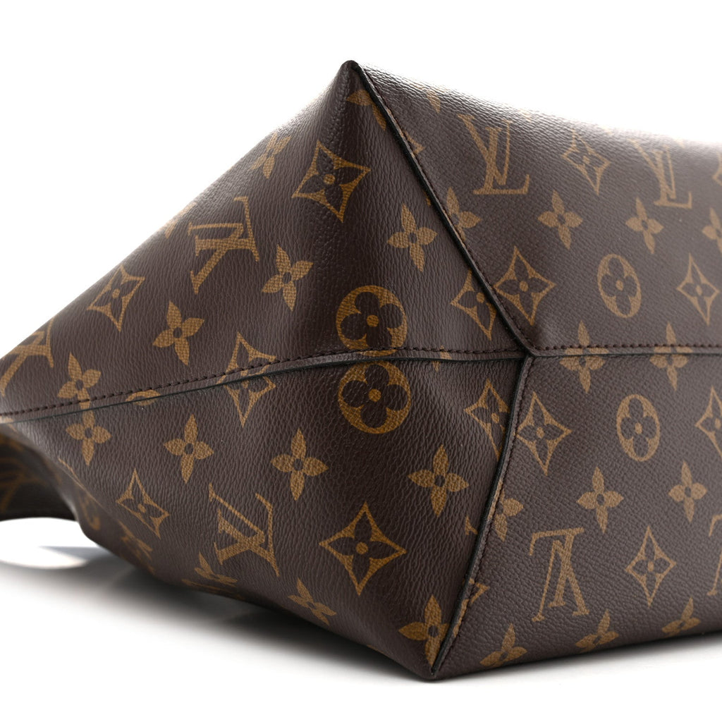 Monogram Flower Hobo Black