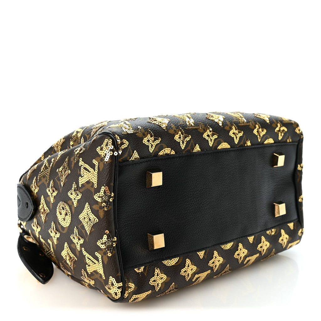 Monogram Sequins Eclipse Speedy 28 Gold