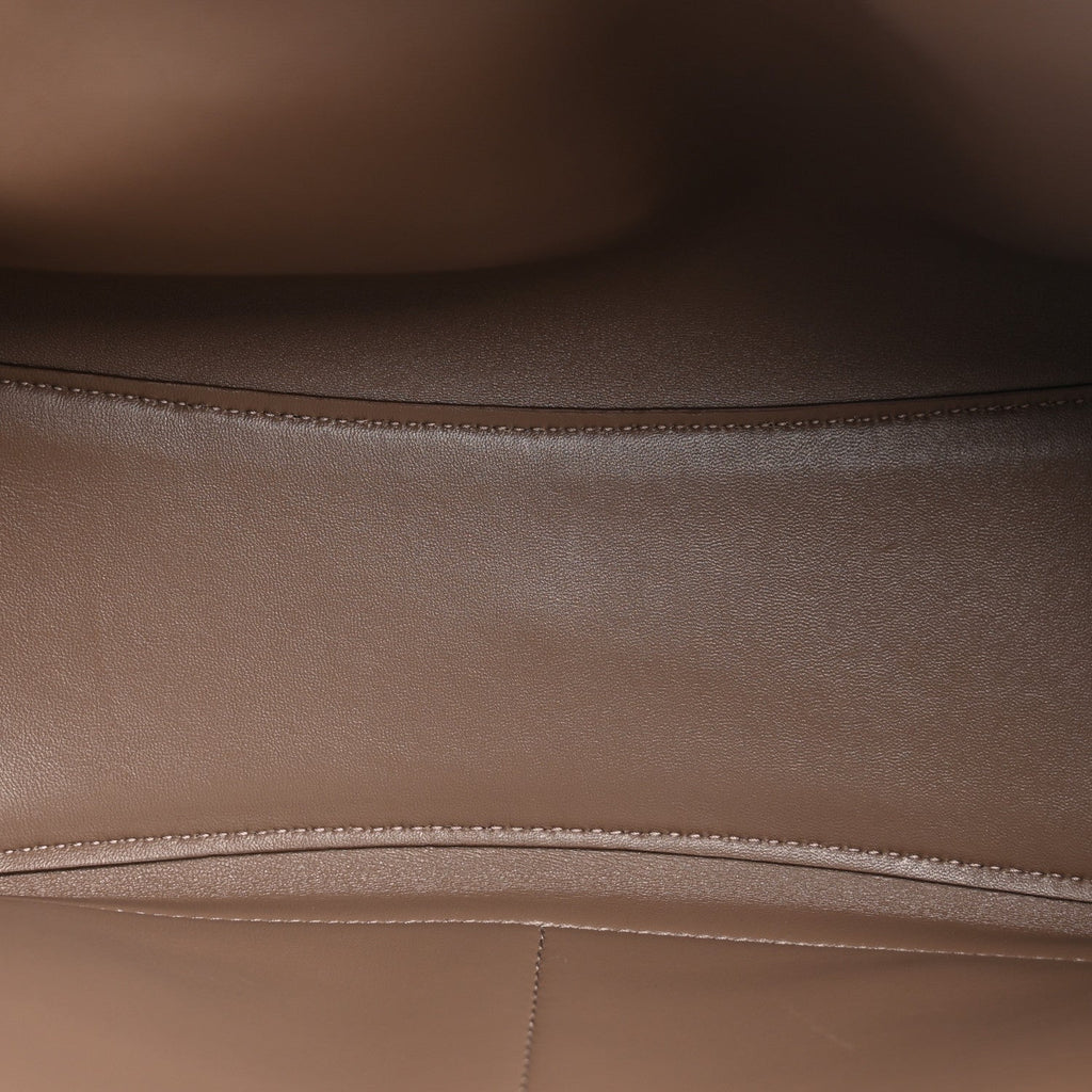 Smooth Calfskin Small Bel Air Carry All Bag Taupe